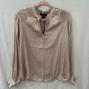 Rachel Zoe cream blouse NWT sz small